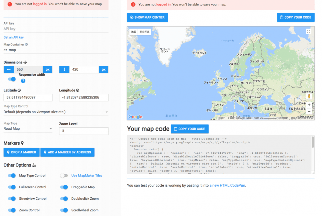 埋め込み用googlemapを簡単にカスタマイズする Ez Map さんぽずかん